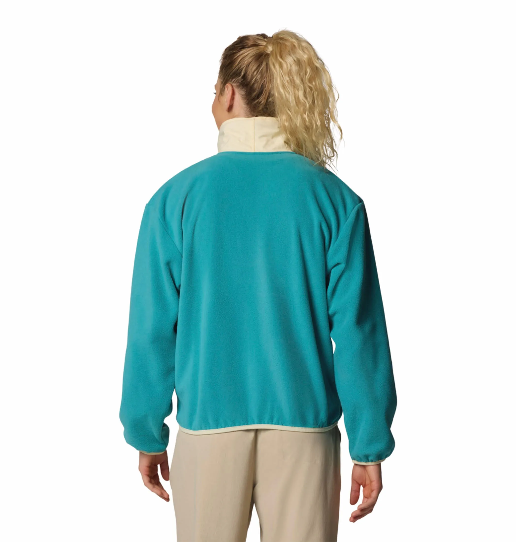 Columbia Women Green Sequoia Grove Full Zip Fleece Quilted Panels