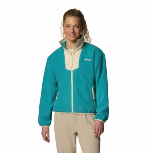 models Chilly Commute Columbia Women Green Sequoia Grove Full Zip Fleece