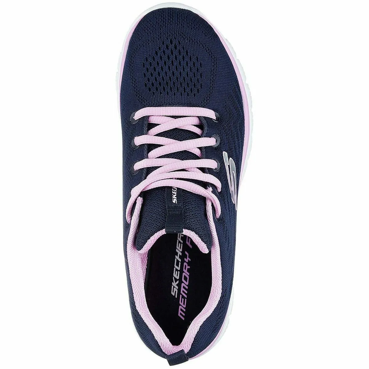 Comfort Walk Orthotic Ready Footbed Skechers Graceful Womens Training Shoes - Navy