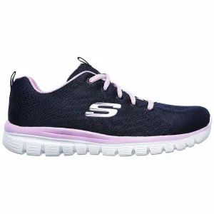 Skechers Graceful Womens Training Shoes - Navy Flexible Arch Support