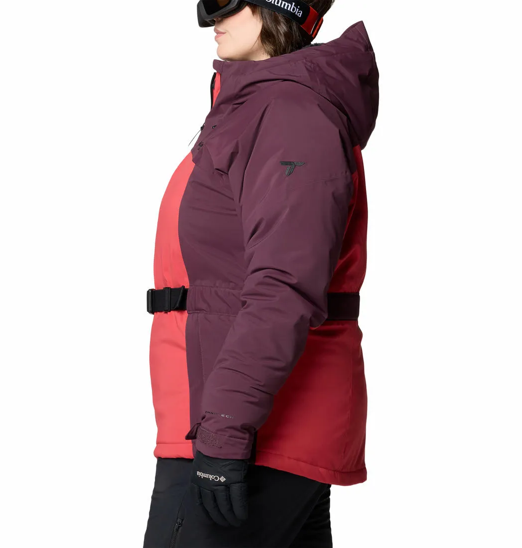 Columbia Women Red Cirque Bowl Insulated Jacket Abrasion Resistant Material Weatherproof Zipper