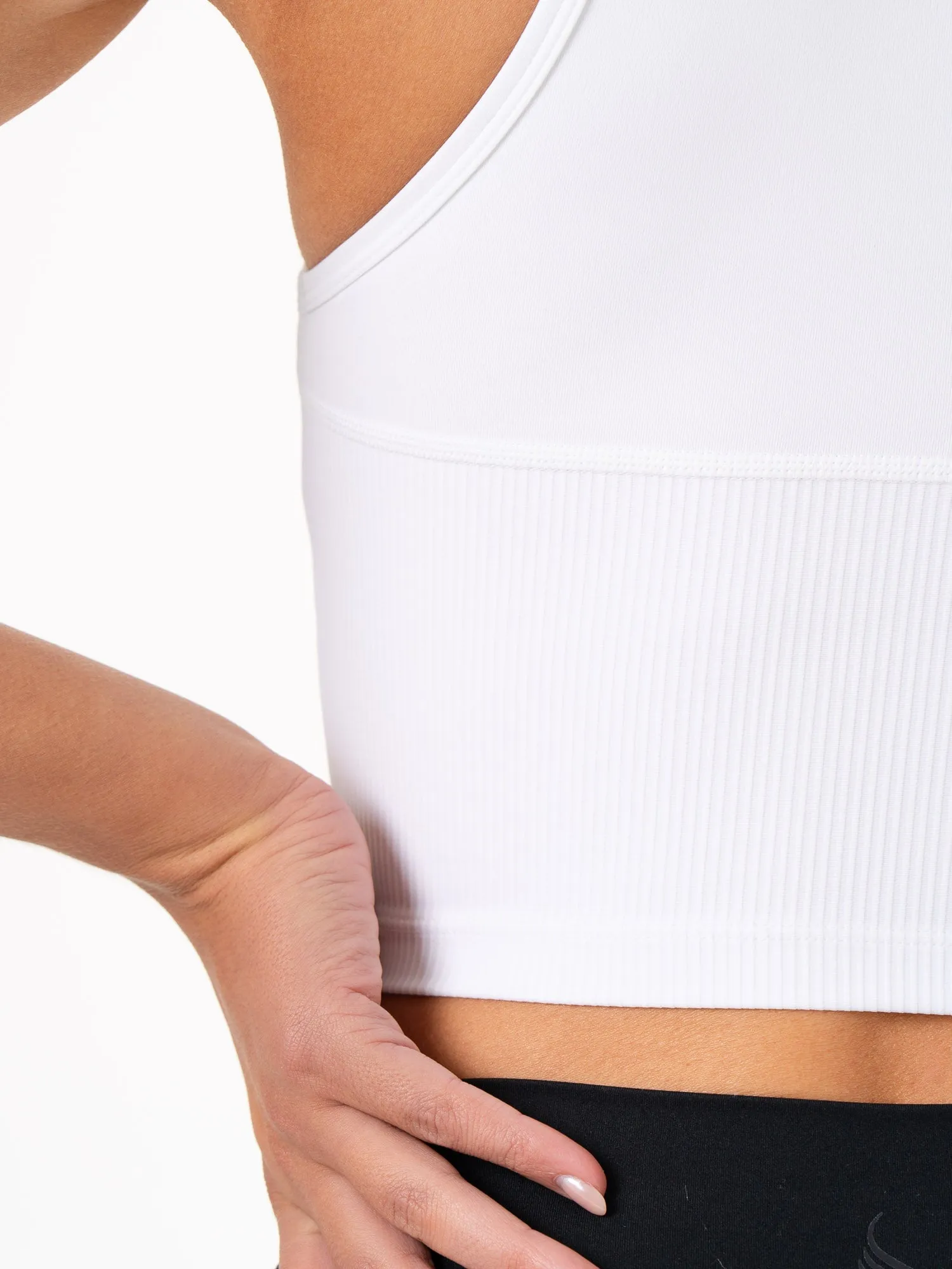 NKD 1/2 Zip Tank - White Effortless Design Hiking durability