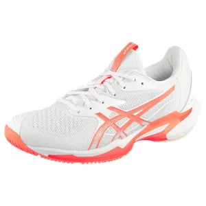 Sport Footwear Sweat Control Asics Women's Solution Speed FF 3 - White/Sun Coral