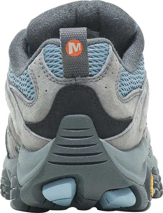 Merrell Moab 3 Womens Walking Shoes - Grey Canvas Durable Build Airport Travel