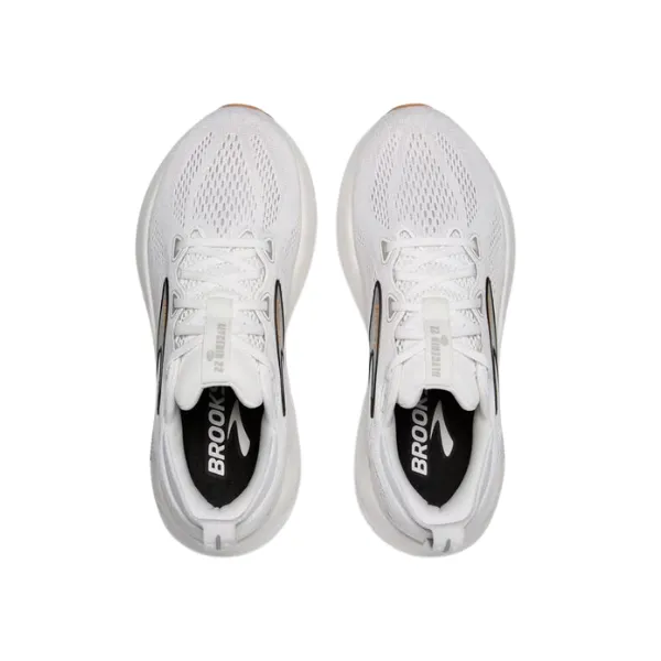 Wide Toe Box Version triathlon shoes Brooks Women's Glycerin GTS 22 White/Grey/Black