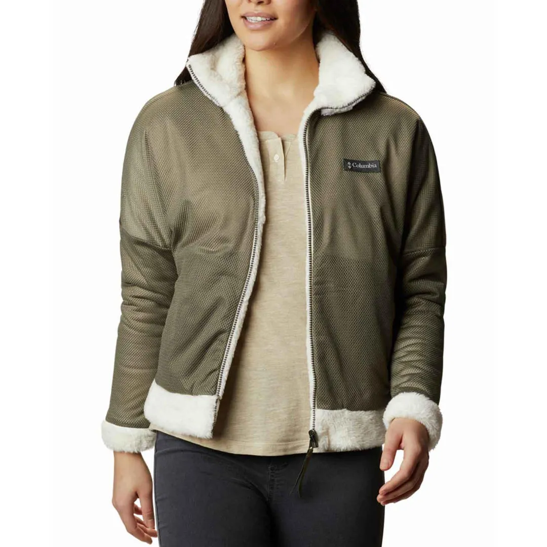 Columbia Women White Bundle Up Full Zip Fleece suitable for runway events
