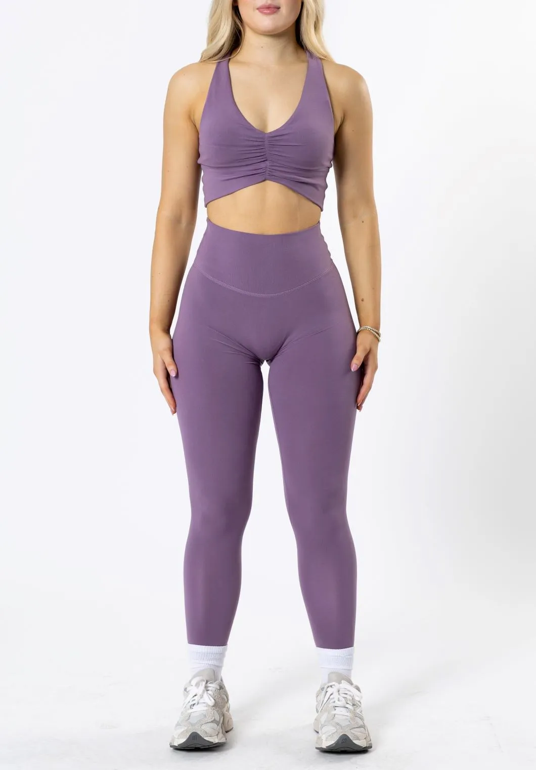 Reluna Original Sculptseam? Plus Legging Mauve Feminine Fit Stretch Fit Beginner Level