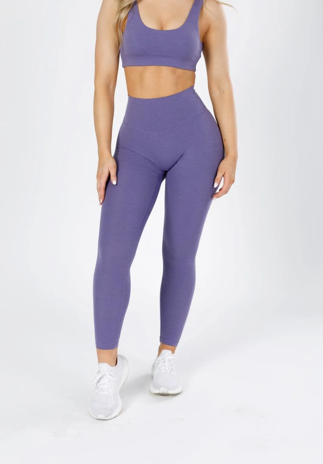 For Teens Soft Touch Reluna Spacedye Original Sculptseam? Legging Purple Static