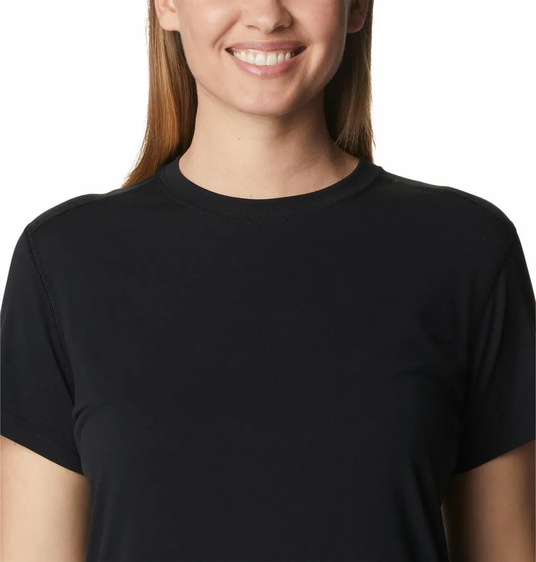 Columbia Women Black W Endless Trail Running Tech Tee Quick Dry Comfort