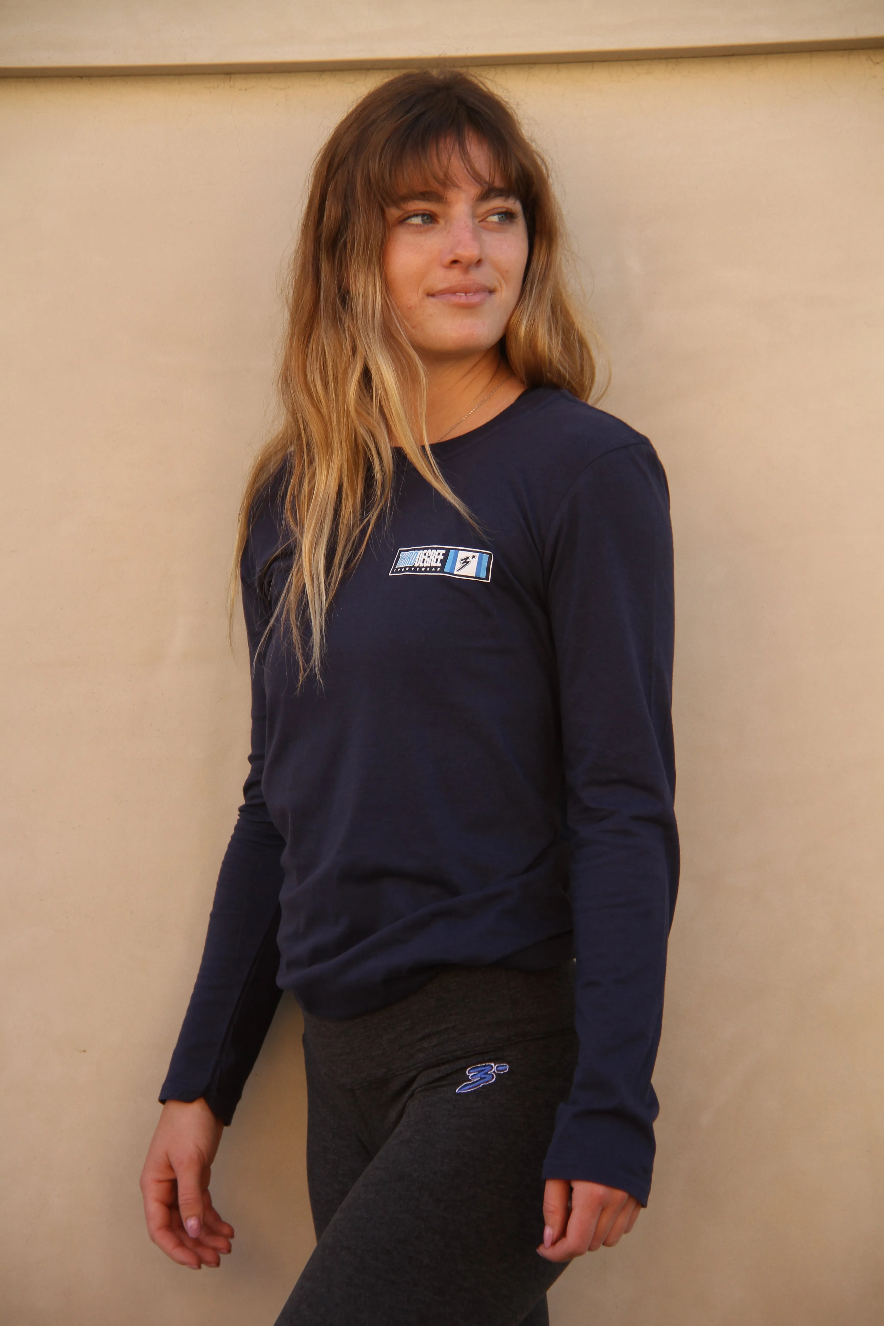 Pocket Reinforcement Retro Back Long Sleeve Tee