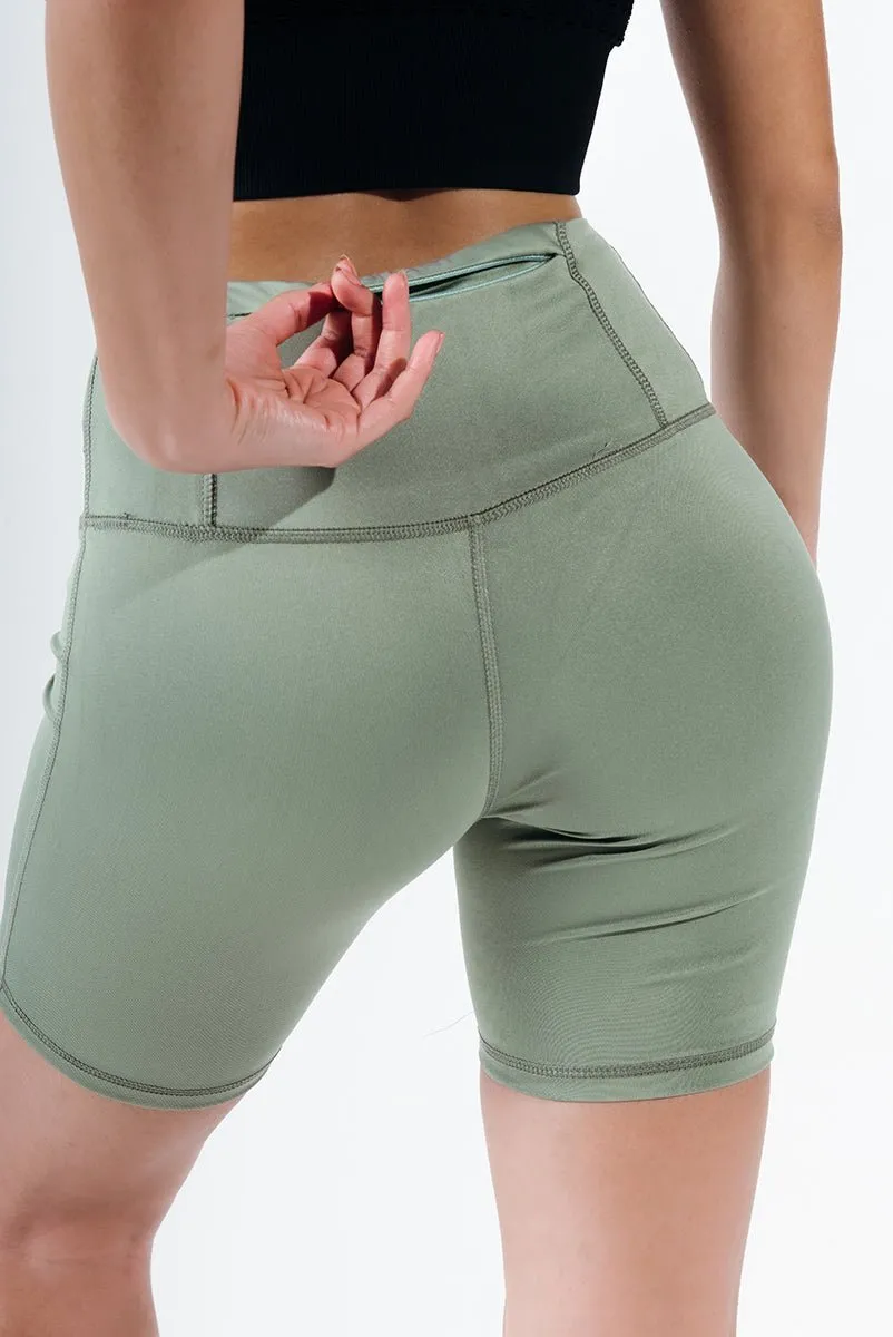 Hedge Green Essential Biker Short runners