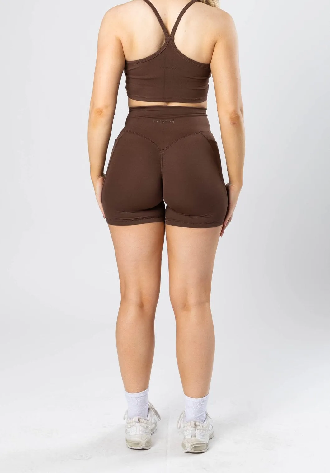 Sweat Wicking Fabric Quick Dry Wear RecStretch Empower Sculptseam?  Plus Pocket Short Coconut