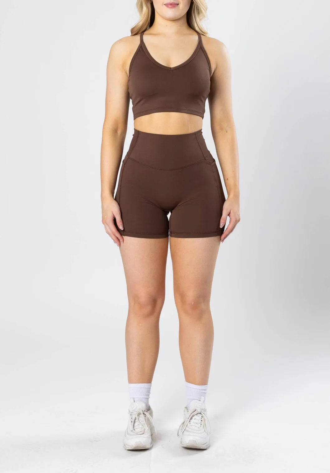 music event look RecStretch Empower Sculptseam?  Plus Pocket Short Coconut