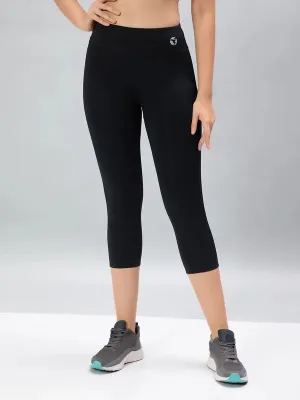 Non Irritating Seams Women Solid Slim Fit Tights with ELASTO PLUS