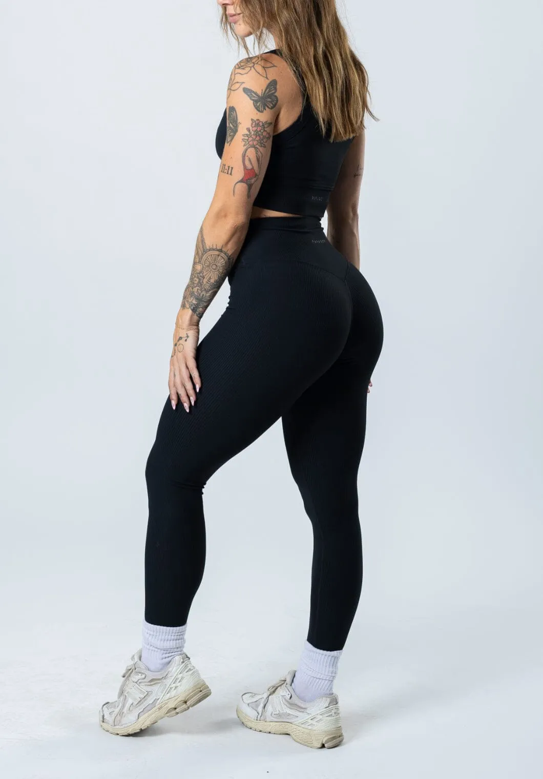 For Teens Breathable Fabric Power Stretch CloudRib? Original Sculptseam? Legging Black