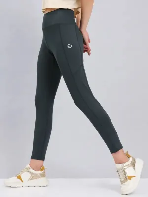 Women Solid Slim Fit Tights with ELASTO LITE Office Fit