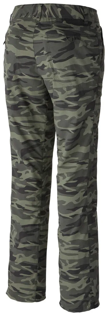 Jogging Essentials BreathableFabric Columbia Women Green Silver Ridge Printed Pant