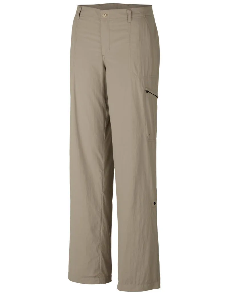 Columbia Women Beige Aruba Roll Up Pant (Sun Protection) Training Tights Capri