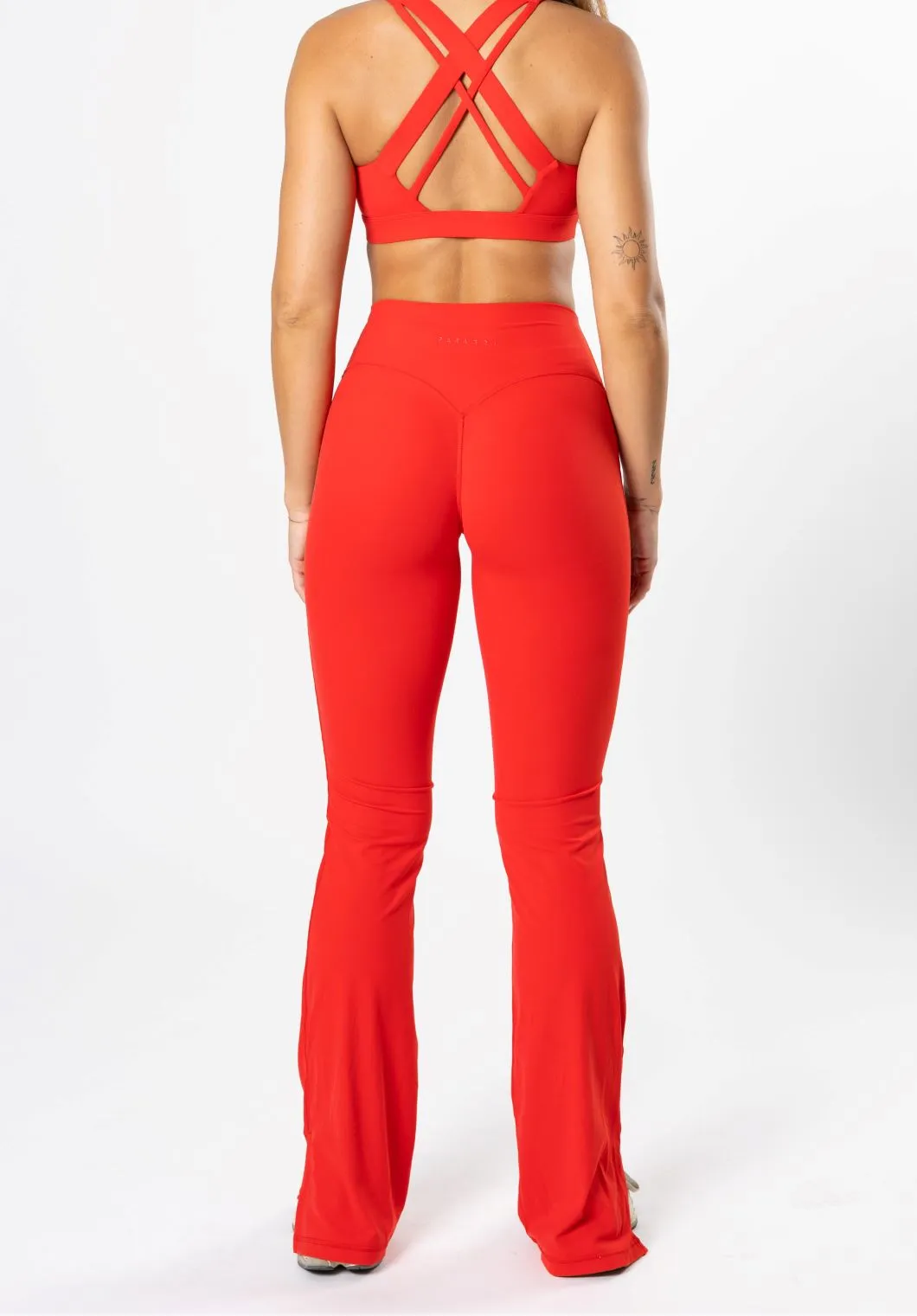 Elastic Free Cuffs Petite Size Non See RecStretch Original Sculptseam? Plus Flare Legging 34" Hot Shot