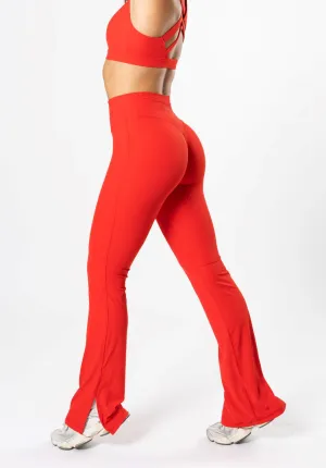 For Men Double Layer Total Comfort RecStretch Original Sculptseam? Plus Flare Legging 34" Hot Shot