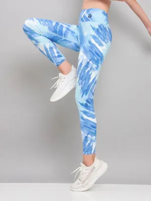 Women Printed Slim Fit Tights with ELASTO PLUS Everyday Movement Breathable Fit Wear