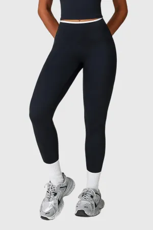 Eco Friendly For Men High Waist Colorblock Trim Leggings