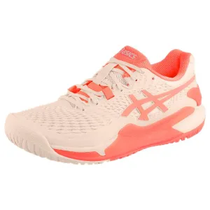 Asics Women's Gel-Resolution 9 - Pearl Pink/Sun Coral Microfiber Lining