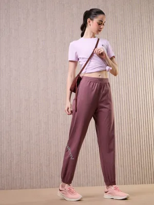 Performance Fit Women Printed Slim Fit Joggers with TS FLEXI