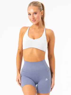 NKD Embody Sports Crop - White Mix and match seams Elegant