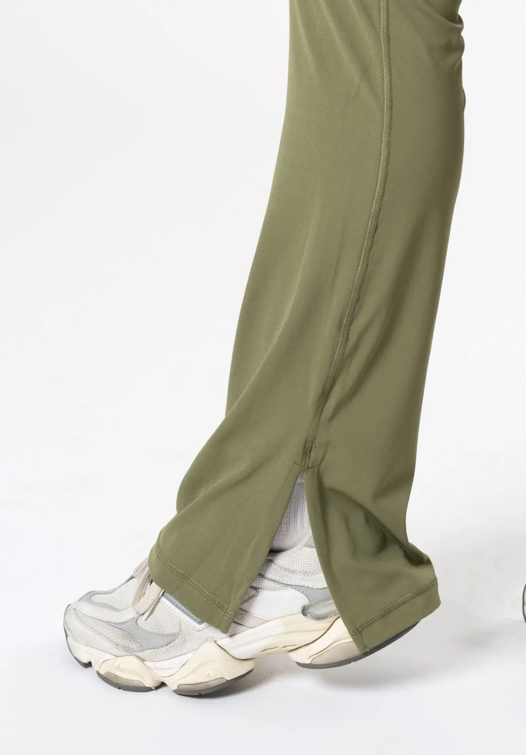 RecStretch Original Sculptseam? Plus Flare Legging 34" Olive Home Lounge Extra Soft