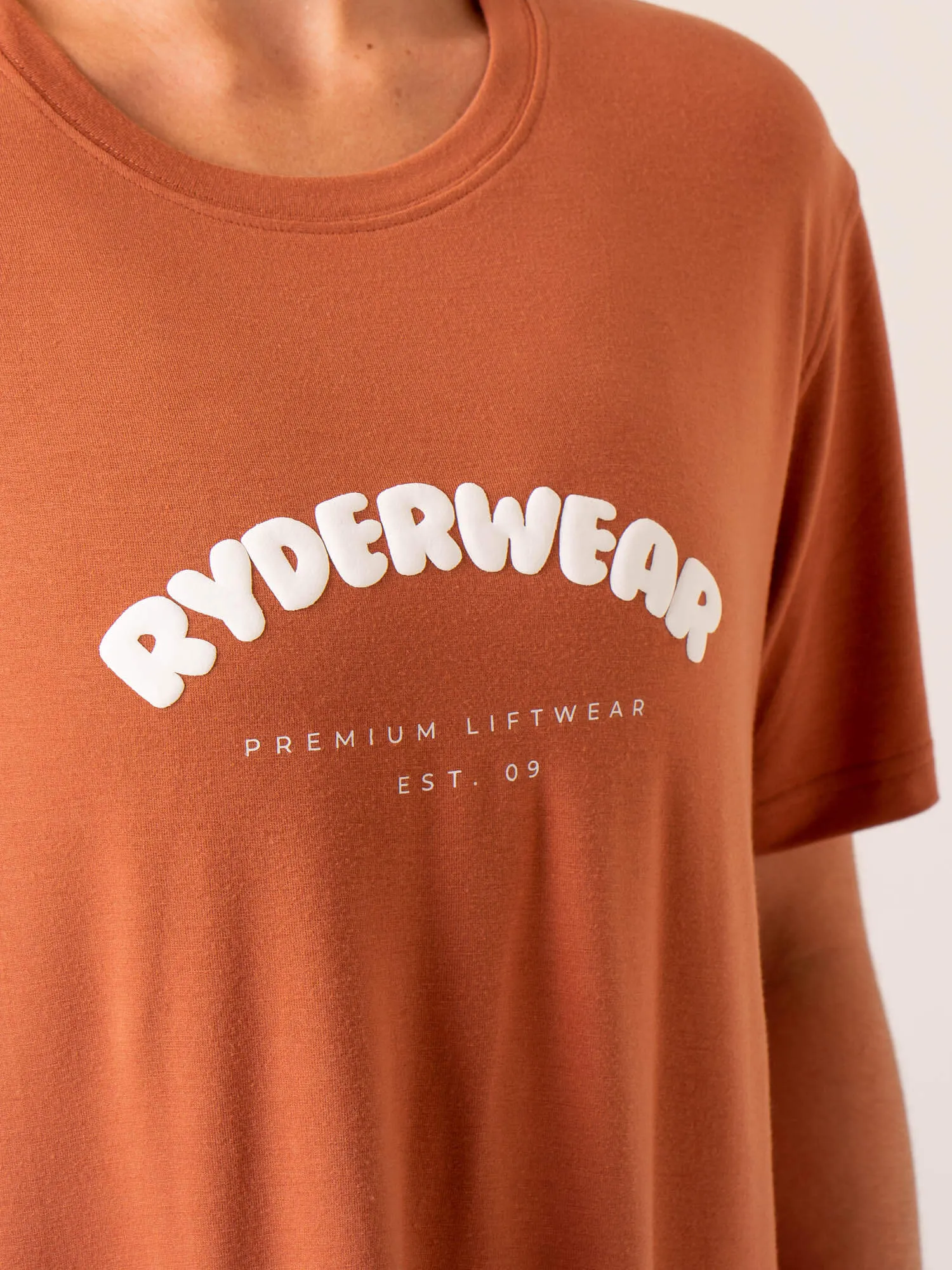 Off Side Longline T-Shirt - Mocha Sleek And Stylish