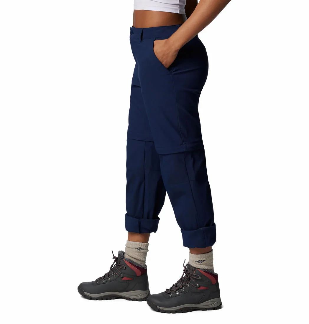 Reinforced Hem Stitching Columbia Women Blue Leslie Falls Convertible Pant