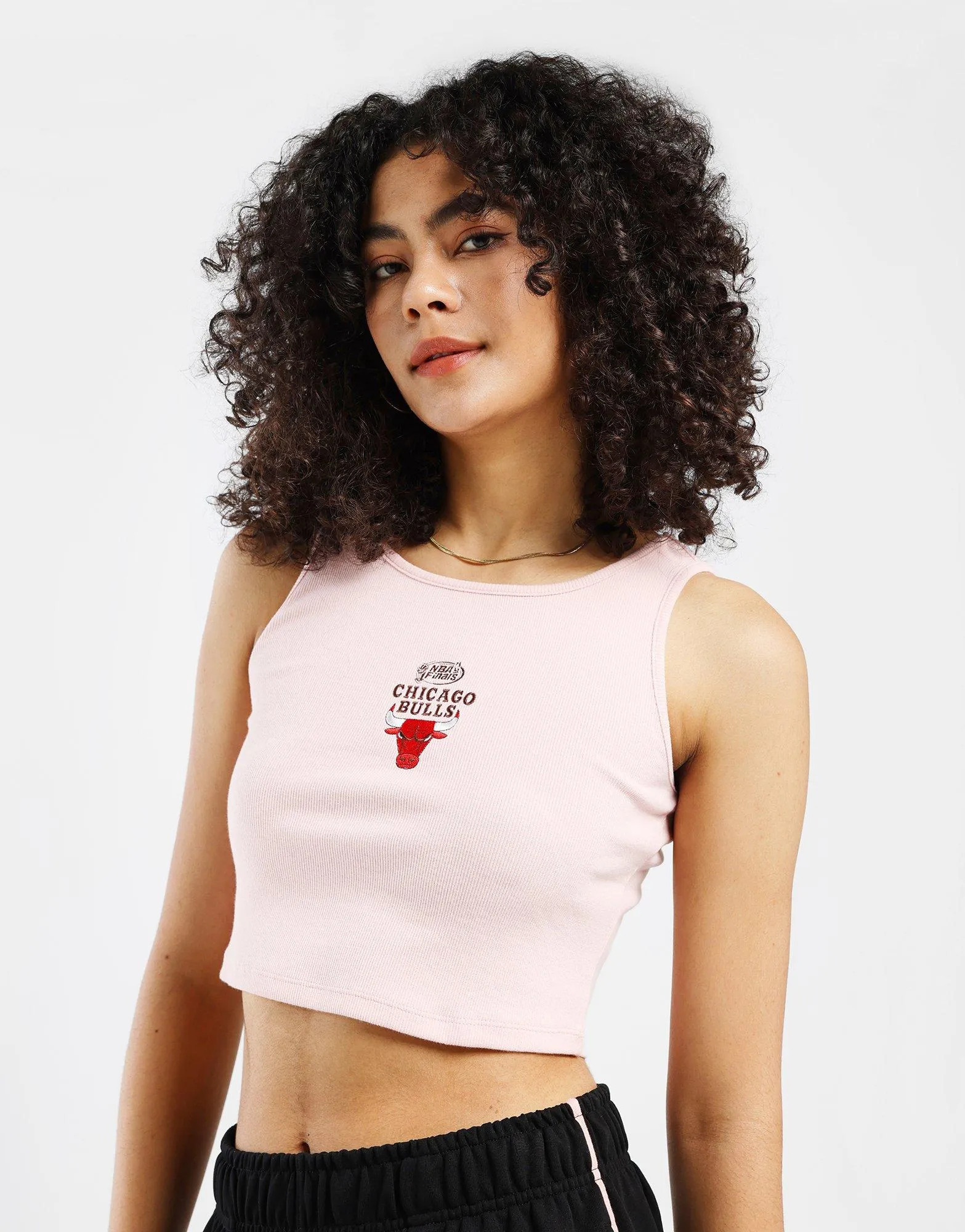 Bulls Cotton Rib Crop Tank Cozy Hug