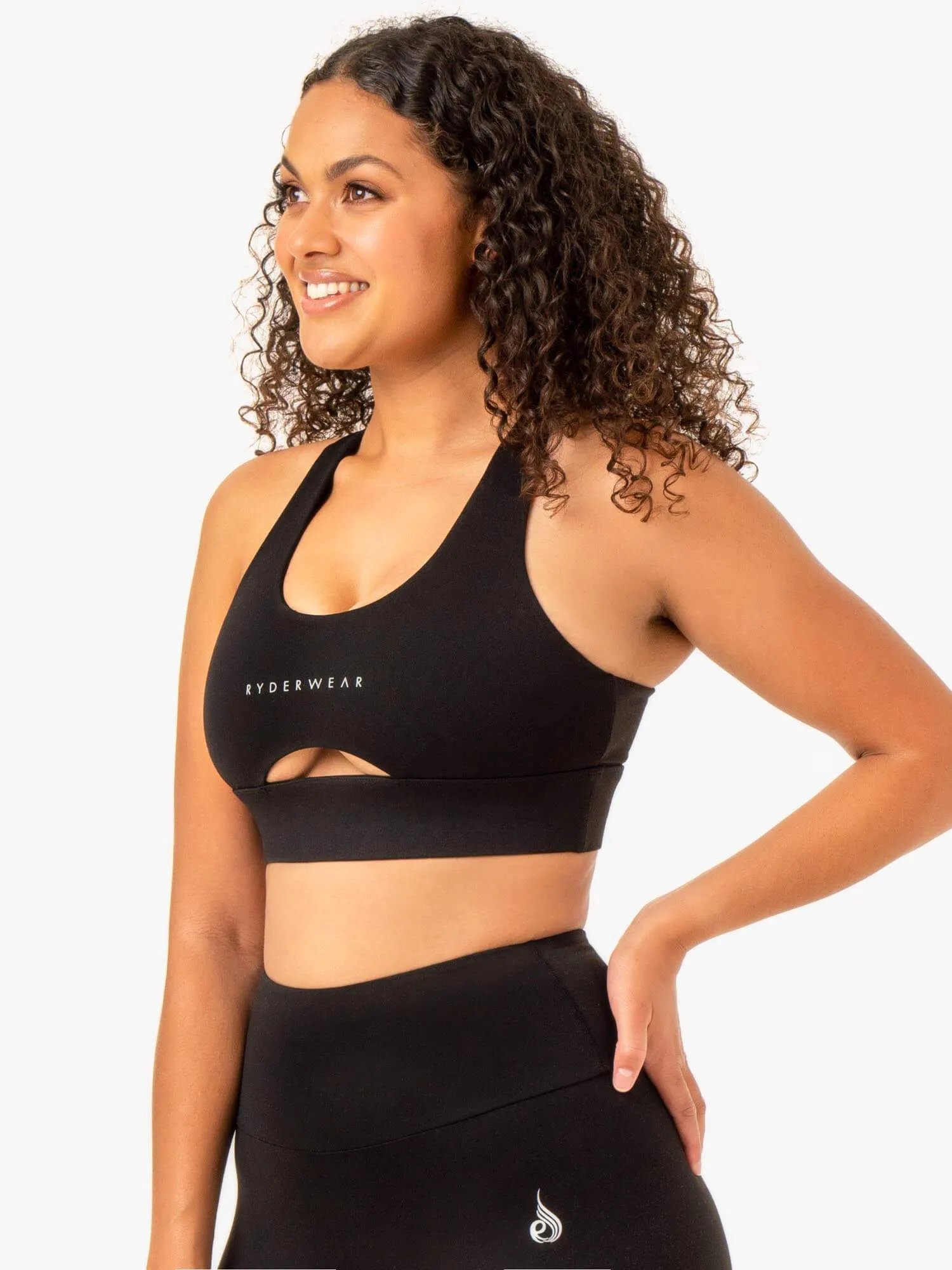 Focus Contour Sports Bra - Black Printed workout gear