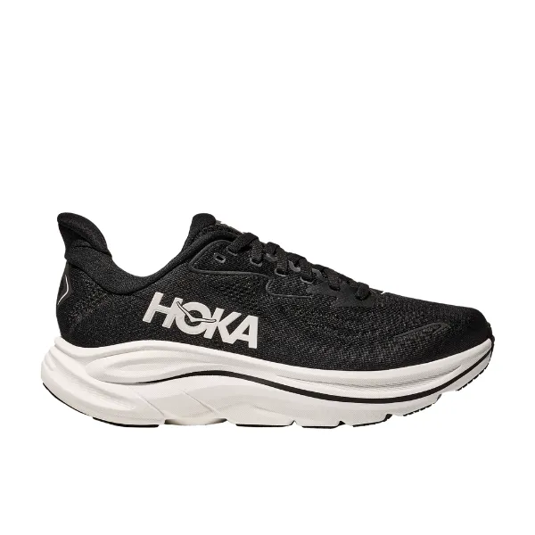 certified Foam Midsole Hoka Women's Clifton 10 Wide Black/White