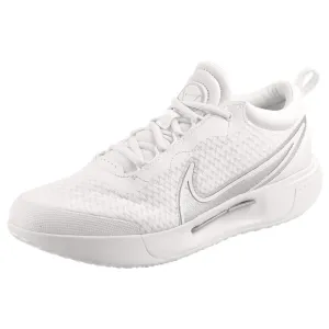 Gym workout Nike Women's Court Zoom Pro - White/Metallic Silver