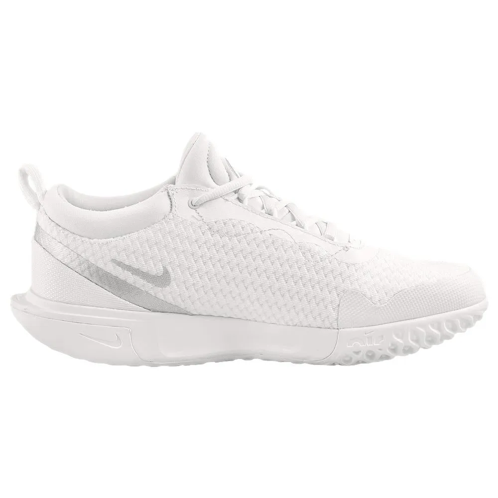 Nike Women's Court Zoom Pro - White/Metallic Silver Eco friendly materials