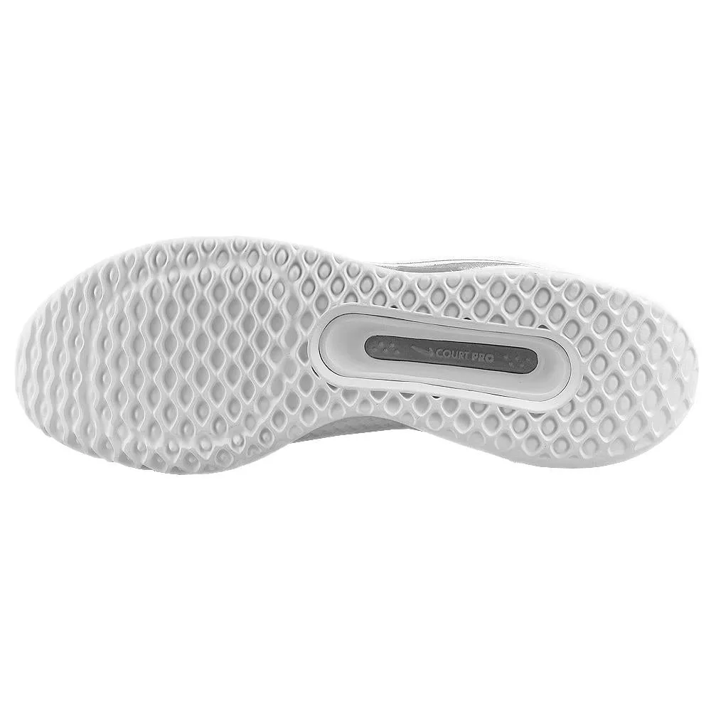 Nike Women's Court Zoom Pro - White/Metallic Silver Fitness routine