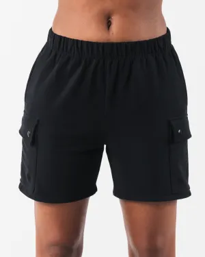 Cargo Short - Black Chill Vibe FasteningLoops