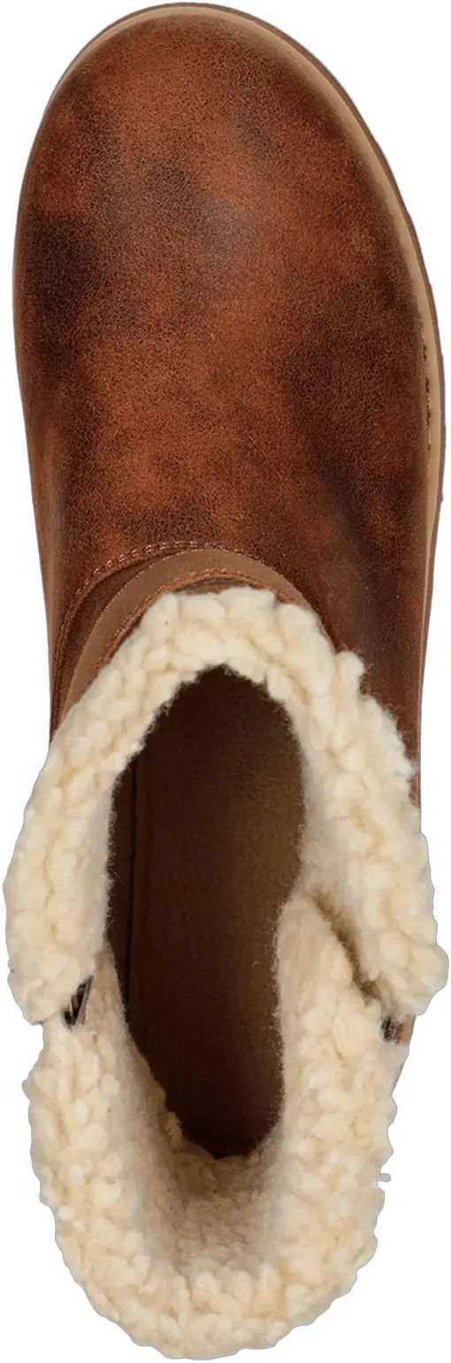 Skechers Keepsake 2.0 WIDE FIT Womens Walking Boot - Brown Flexible Sole Match Fit