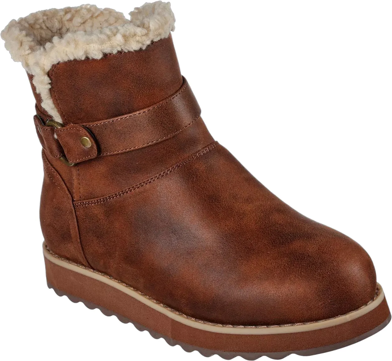 Neutral Glow Skechers Keepsake 2.0 WIDE FIT Womens Walking Boot - Brown