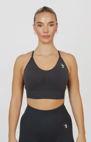 Tempo Seamless Multi-Way Sports Bra - Slate Grey camouflage color Quick Drying Fabric