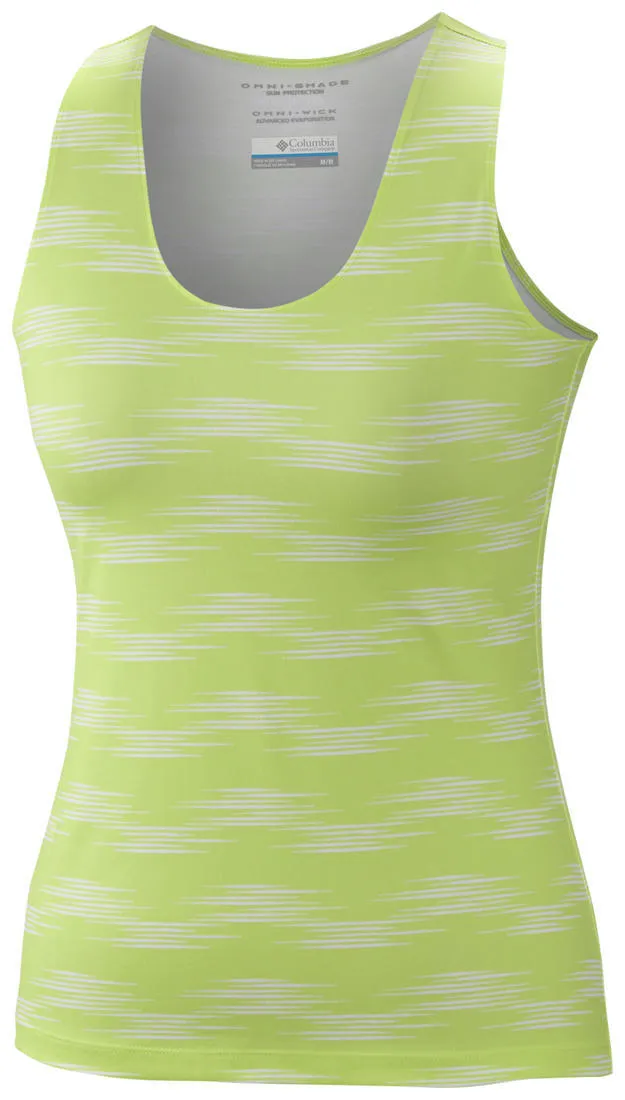 Light Style Active Wear Fit Columbia Women Yellow Siren Splash Print Tank Top