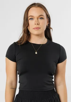 Reluna? Short Sleeve Mid Black Breathable mesh