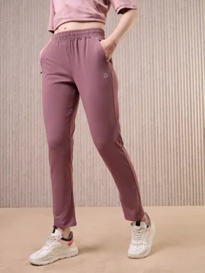 LayeredCompression Women Solid Straight Fit Trackpants with 4 Way Crispy