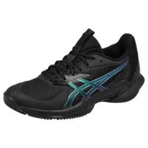 Asics Women's Solution Speed FF 3 Night Energy - Black/Prism Blue Perforated Vamp Low Cut Silhouette