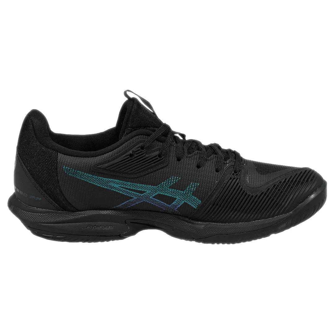 Asics Women's Solution Speed FF 3 Night Energy - Black/Prism Blue Non Slip Tread Pattern Energy Return Midsole