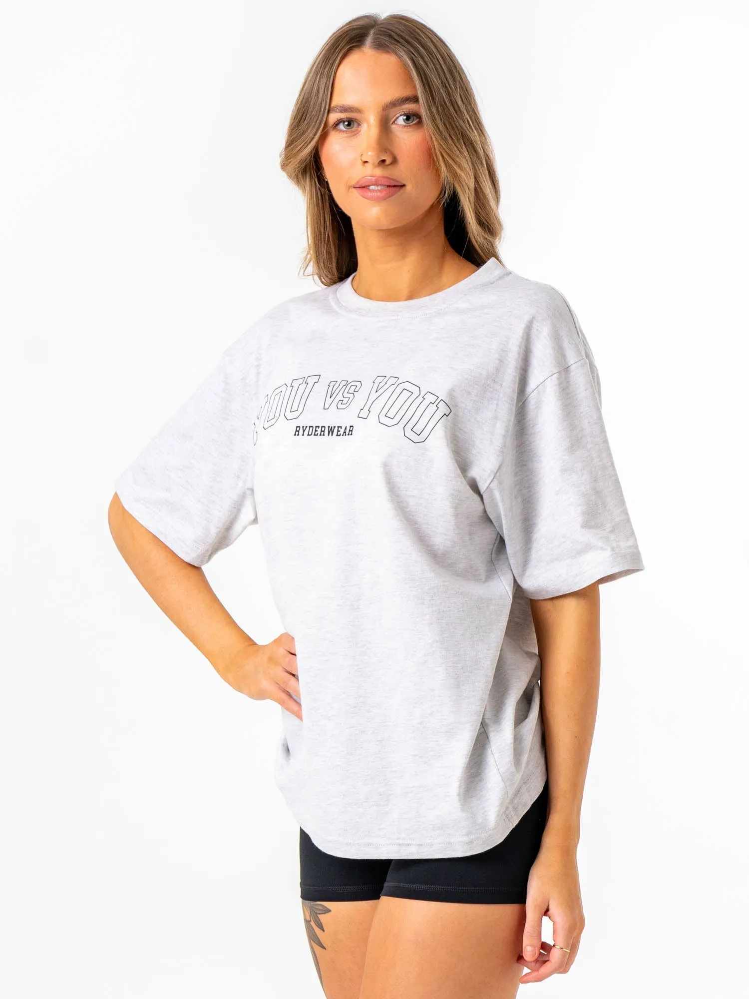 Everyday Fashion You vs You Oversized T-Shirt - Snow Marl