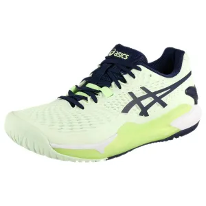 Asics Women's Gel-Resolution 9 - Pale Mint/Blue Expanse Vaporflow Ventilation Channels Energy return sole