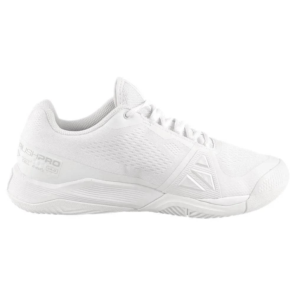 Wilson Women's Rush Pro 4.0 - White/White Sprint Practice Impact Resistant Heel